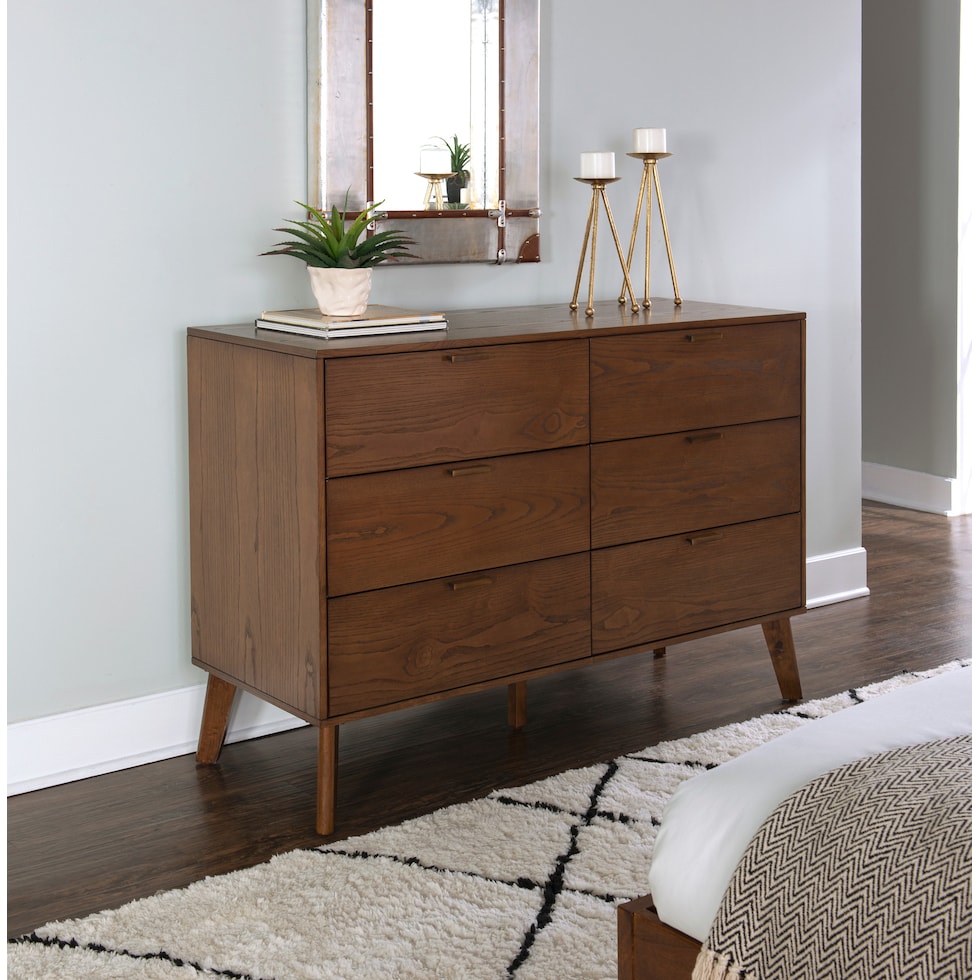 courtney dark brown dresser   