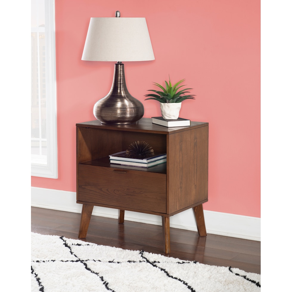 courtney dark brown nightstand   