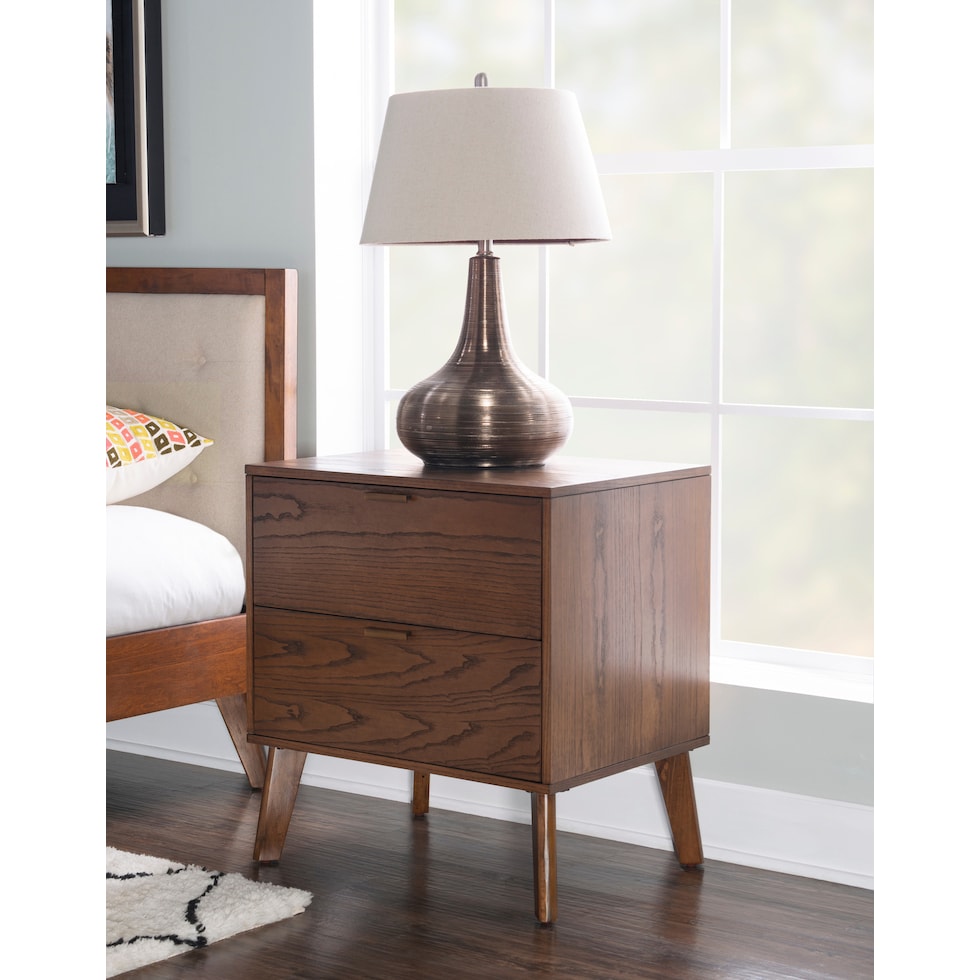 courtney dark brown nightstand   