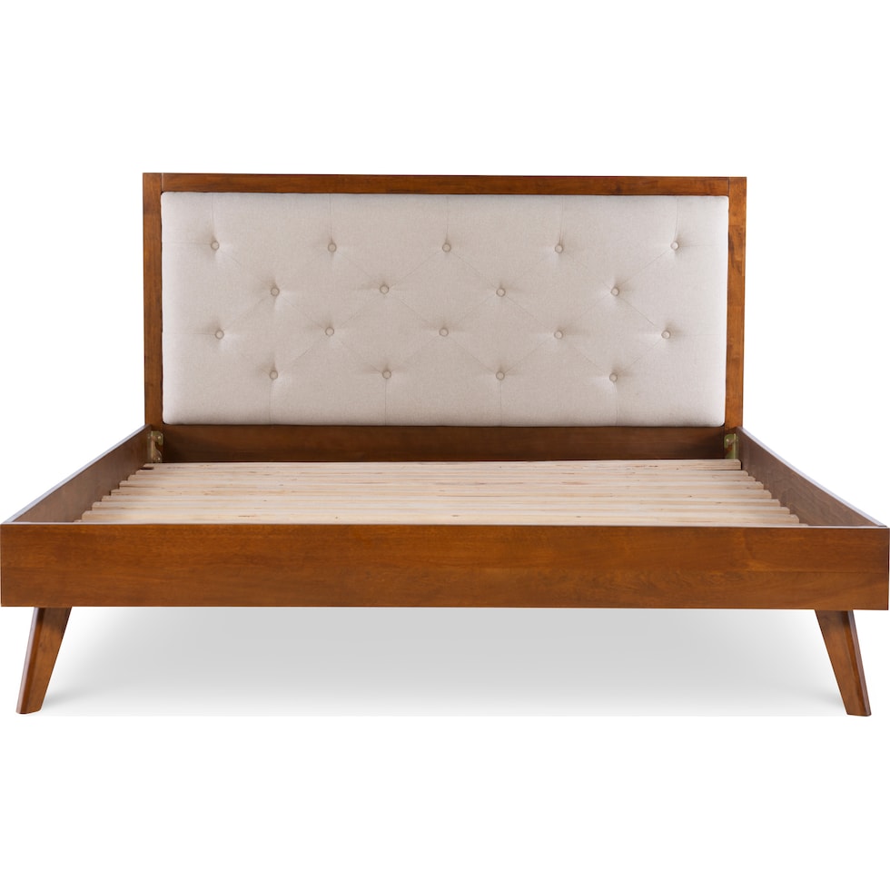 courtney dark brown queen bed   