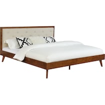 courtney walnut cream king bed   