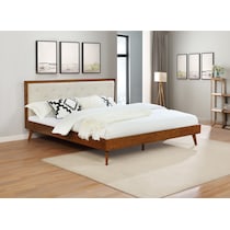 courtney walnut cream king bed   