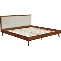 courtney walnut cream king bed   