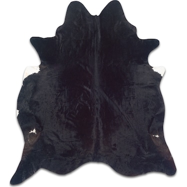 Cowhide 5' x 8' Area Rug - Black Brindle