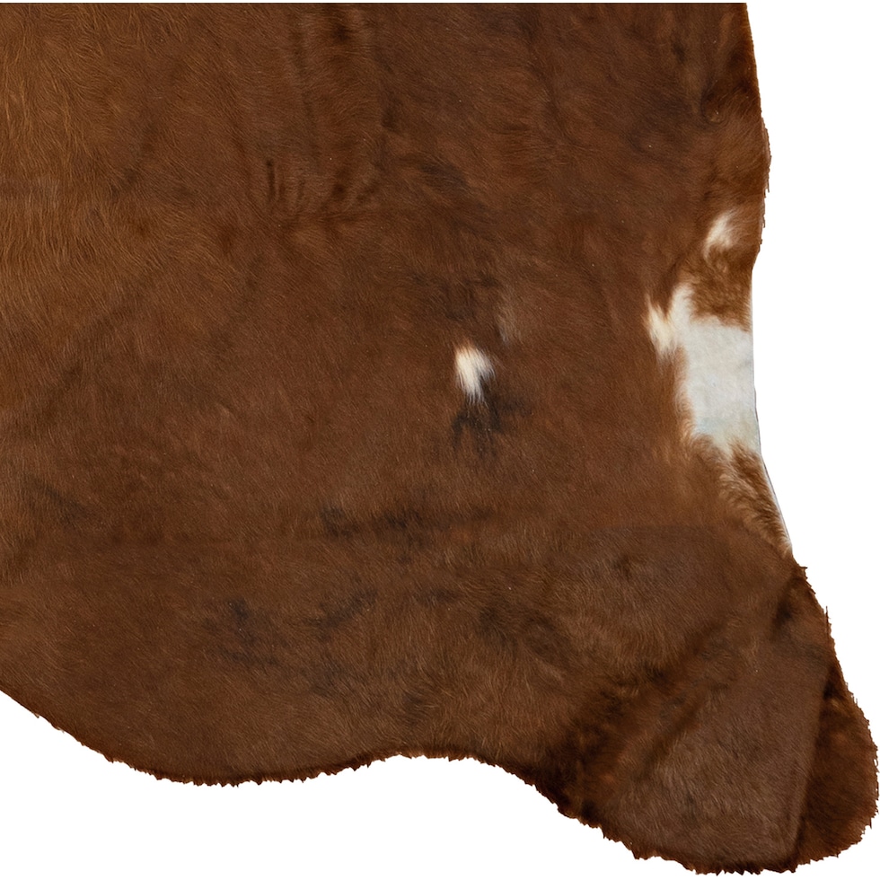 cowhide light brown area rug  x    