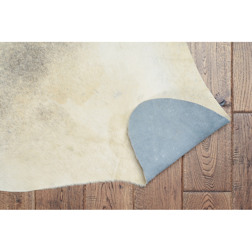 cowhide light brown area rug  x    