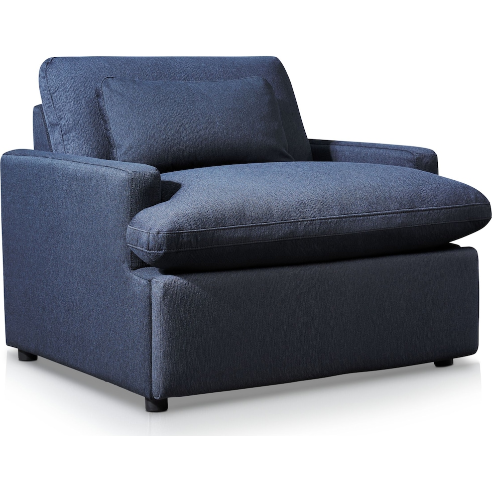 cozy blue power recliner   