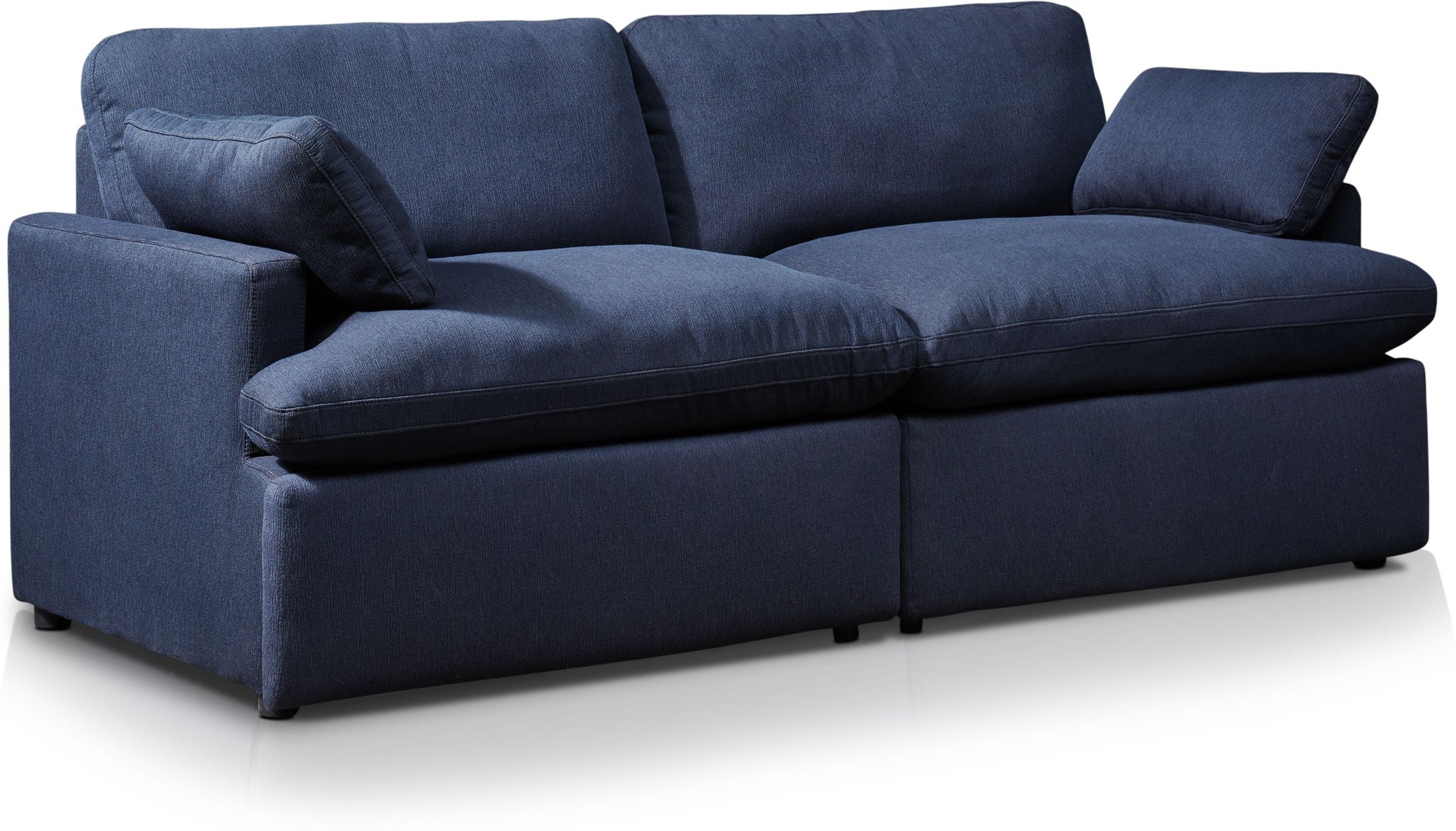 Cozy 2Piece Sofa Navy American Signature Furniture