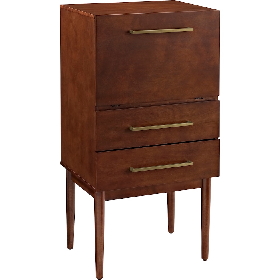 craig dark brown bar cabinet   