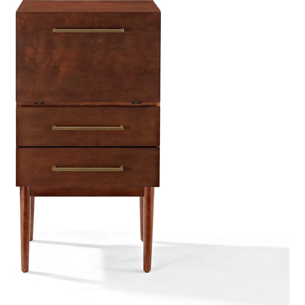 craig dark brown bar cabinet   