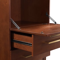 craig dark brown bar cabinet   