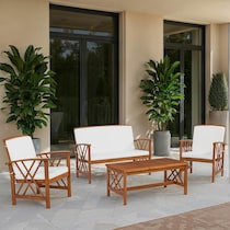crail white brown  pc outdoor living   