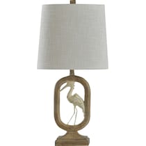 crane light brown table lamp   