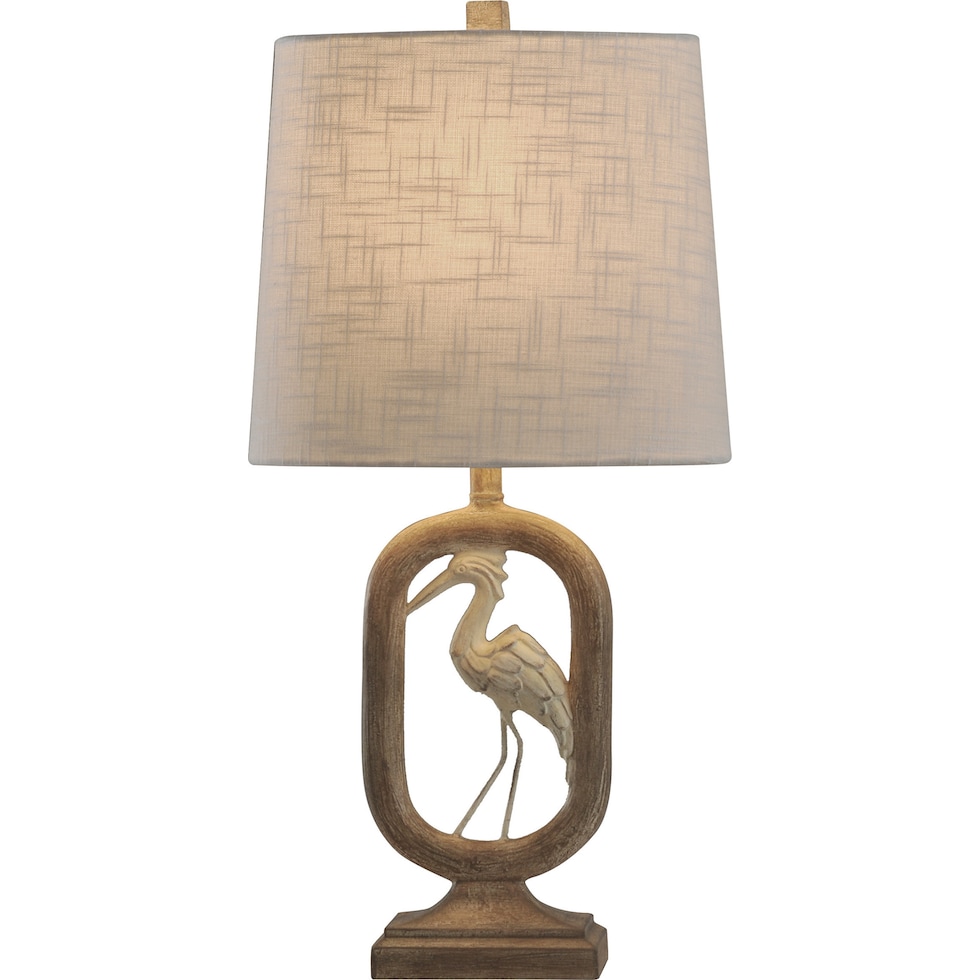 crane light brown table lamp   