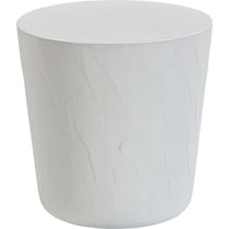 crater gray accent table   