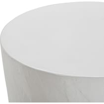 crater gray accent table   