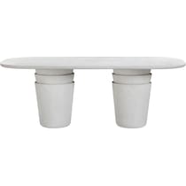 crater gray dining table   