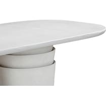 crater gray dining table   