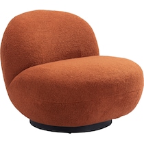 crawford orange accent chair   
