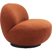 crawford orange accent chair   