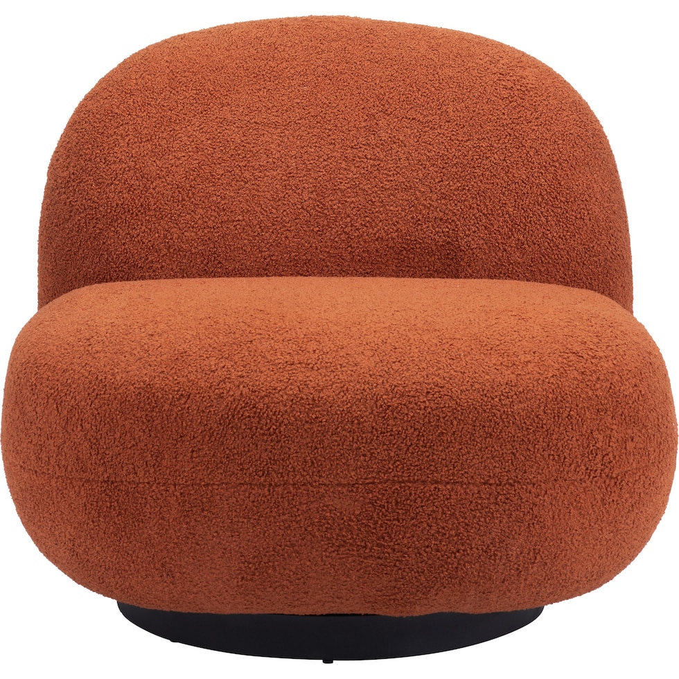 crawford orange accent chair   