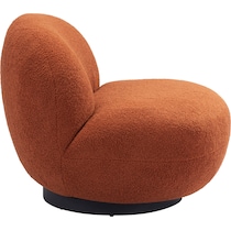 crawford orange accent chair   