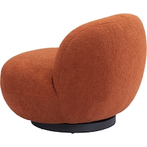 crawford orange accent chair   