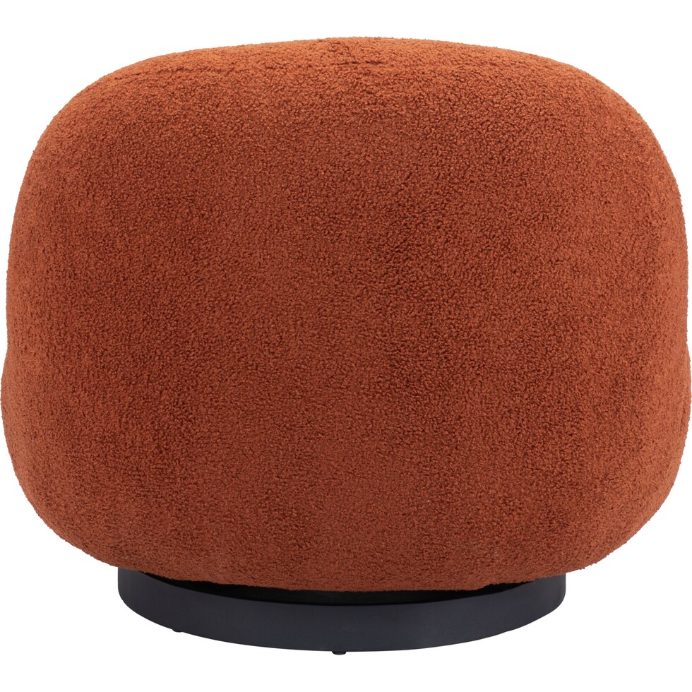 crawford orange accent chair   