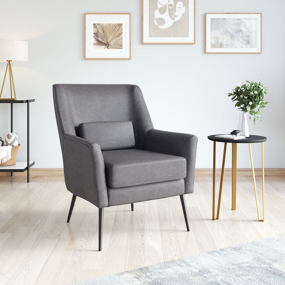 crestwood black accent chair   