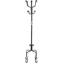 creswell black coat rack   