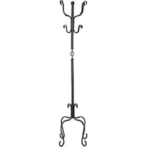 creswell black coat rack   