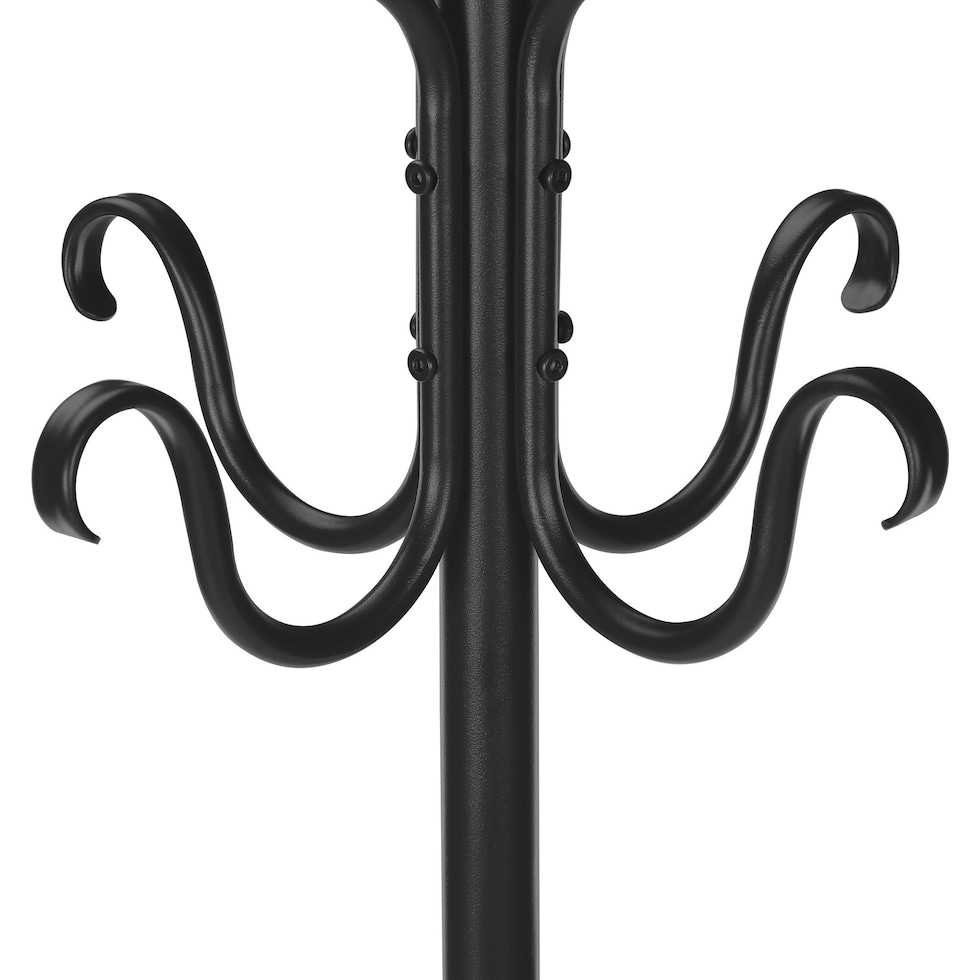 creswell black coat rack   