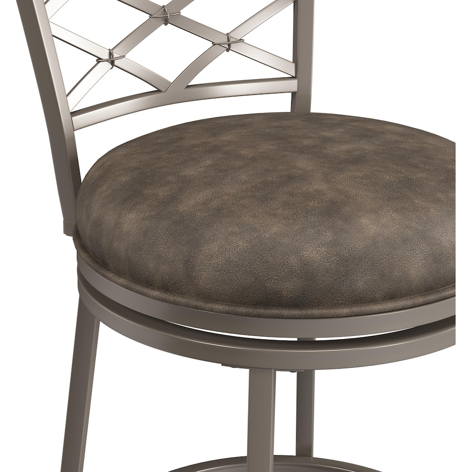 crisley pewter counter height stool   