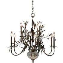cristal de lisbon dark brown chandelier   