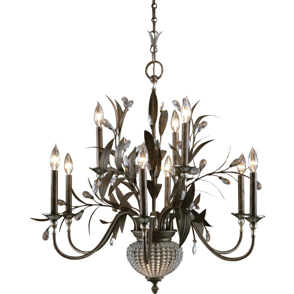 cristal de lisbon dark brown chandelier   