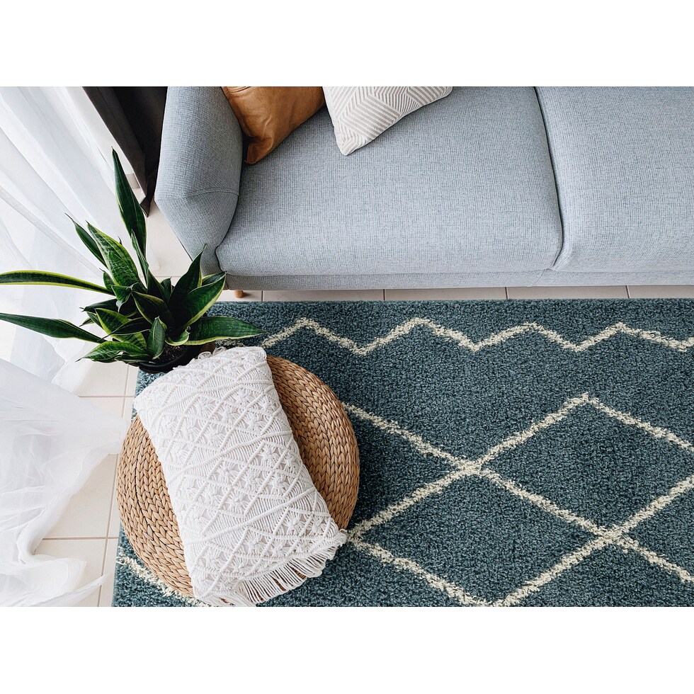 cristalino blue rug   