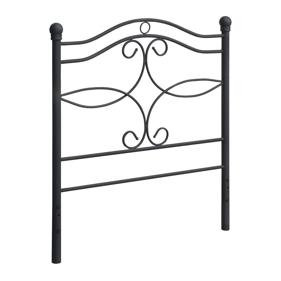 cristinia black twin headboard   