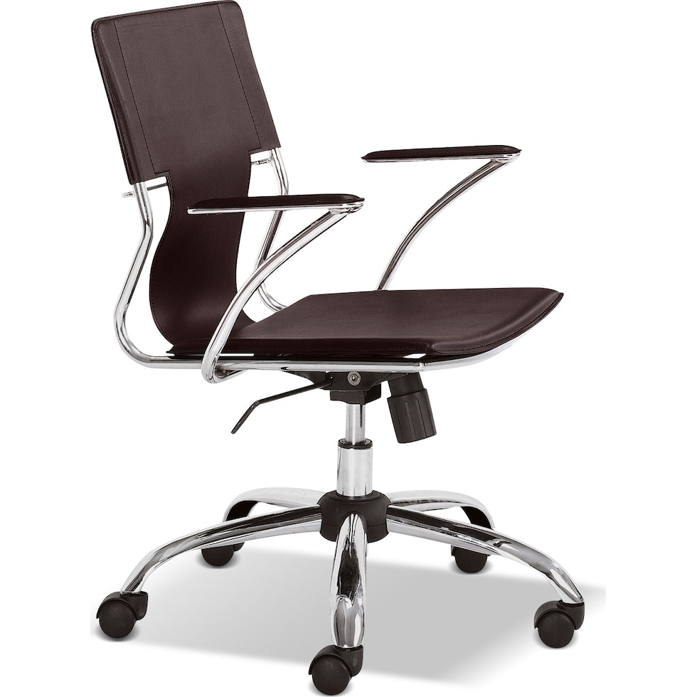 crowley brown office chair   