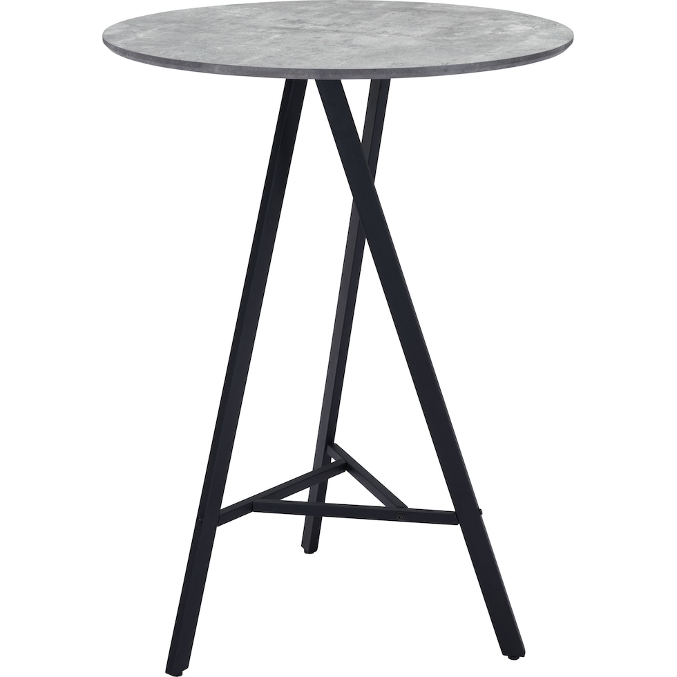 crowley gray dining table   