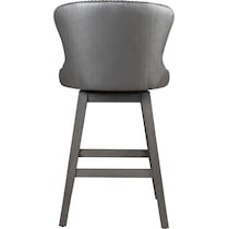 crownly silver gray bar stool   