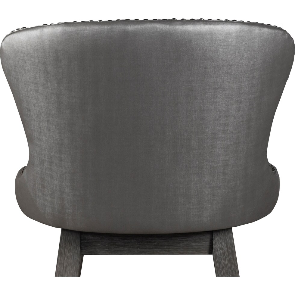 crownly silver gray bar stool   