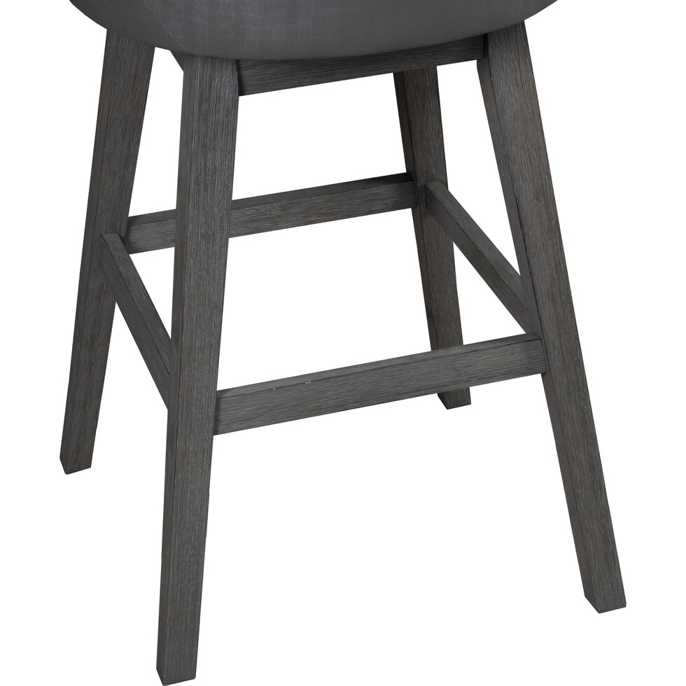 crownly silver gray bar stool   