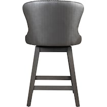 crownly silver gray counter height stool   