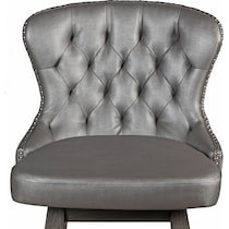 crownly silver gray counter height stool   