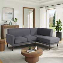 cruz gray sectional   