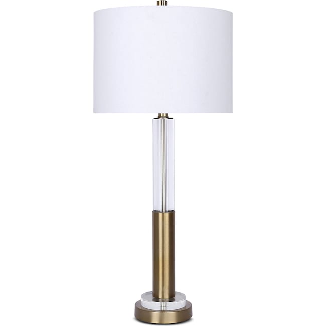 Home Accessories - Crystal & Gold Table Lamp