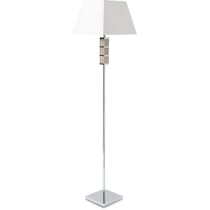 crystal cubes silver floor lamp   