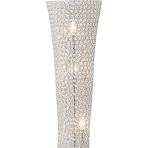 crystal curve glass floor lamp   