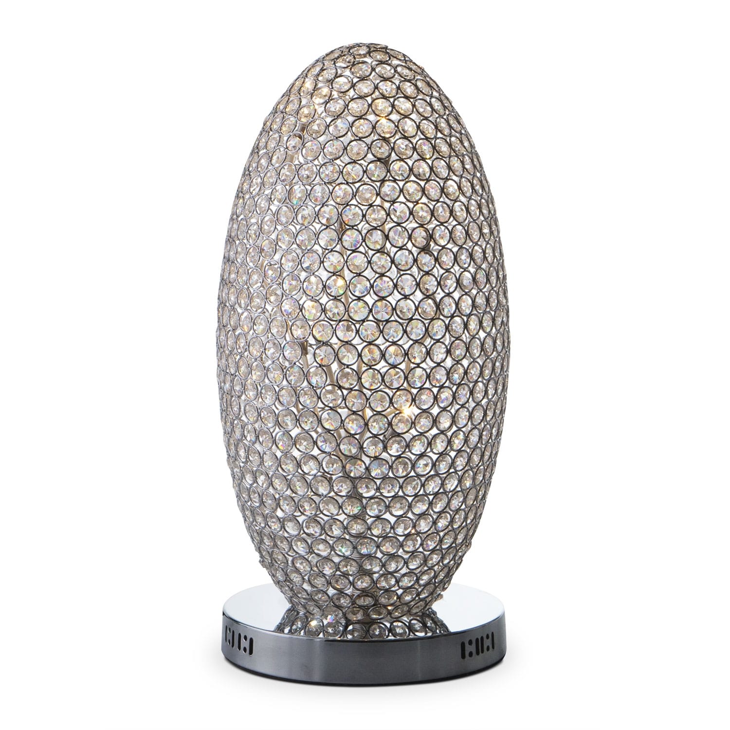 Crystal globe store table lamp