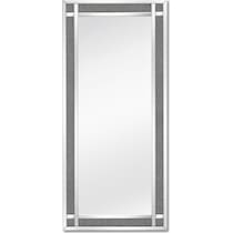 crystal silver floor mirror   